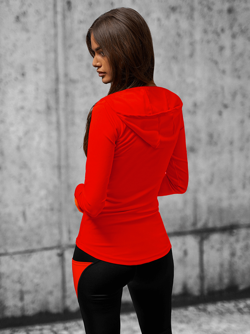 Bluza damska rozpinana czerwona OZONEE JS/HD153/5