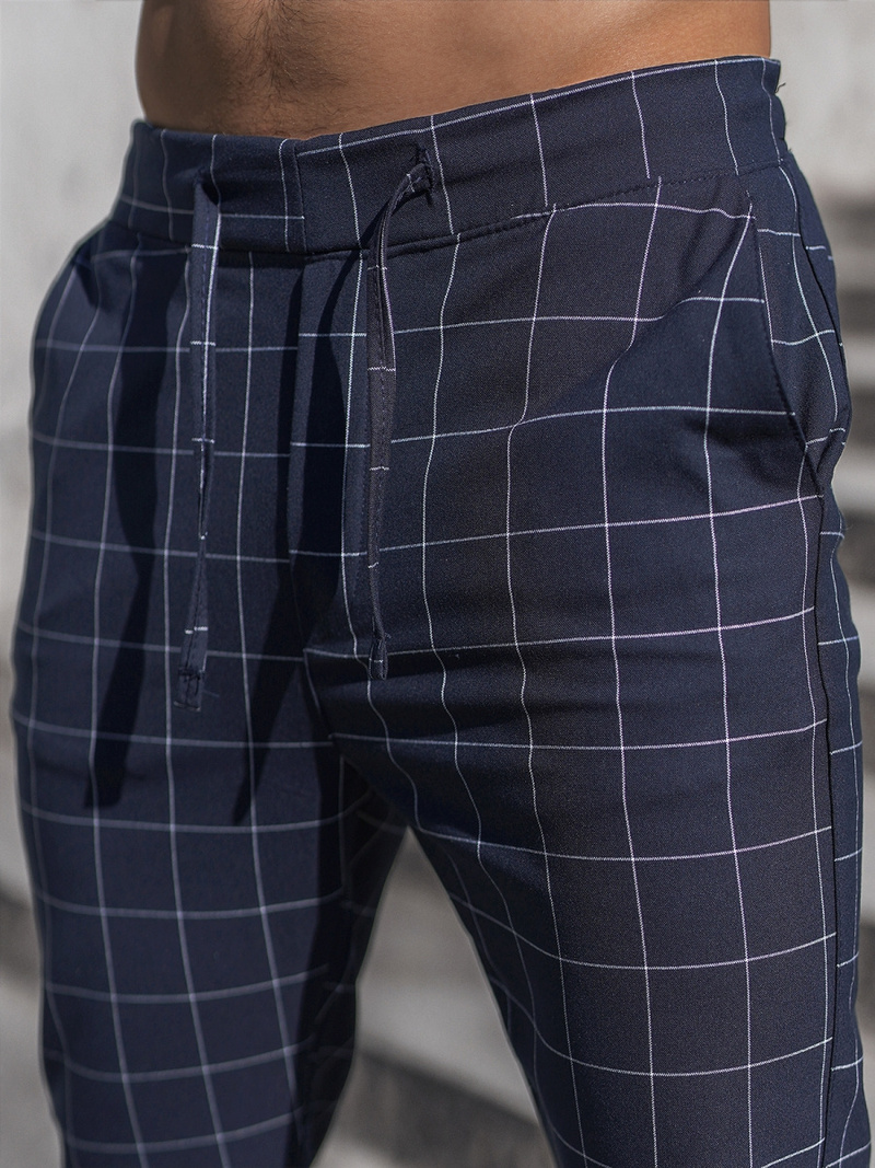 Чоловічі штани джоггери чинос Ультрамарин OZONEE DJ/2275/22Z