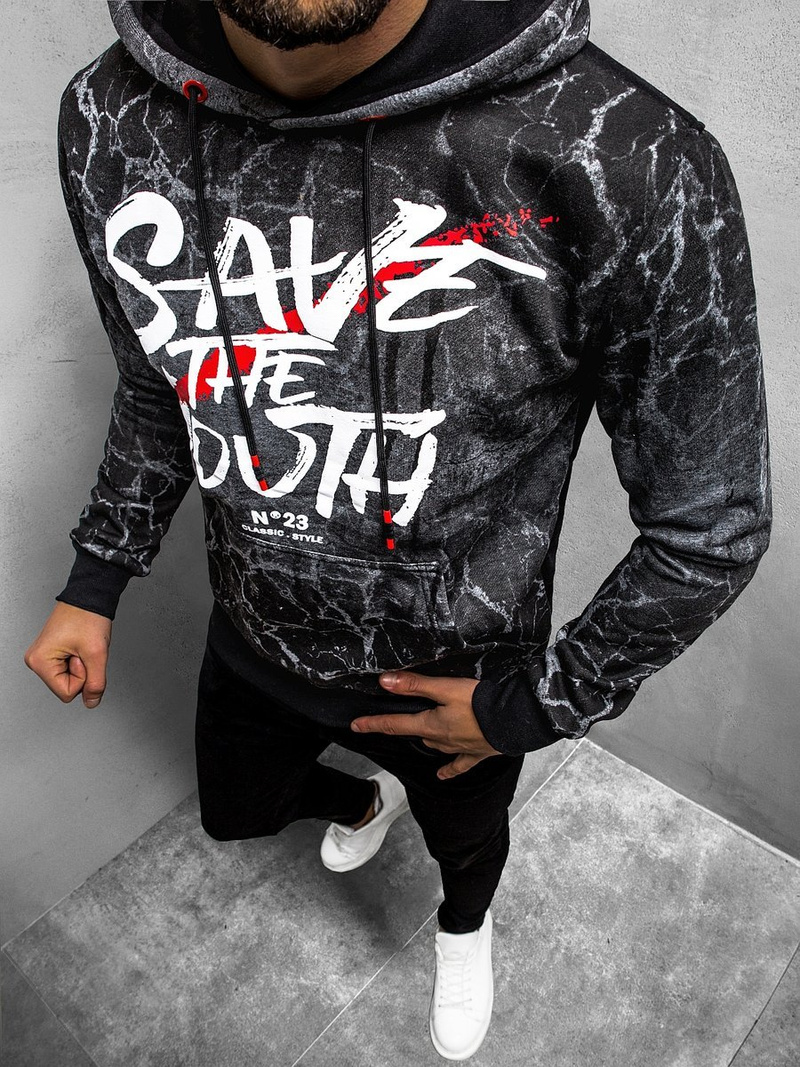 Bluza męska grafitowa OZONEE JS/DD267Z