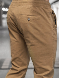 Spodnie męskie chino joggery camelowe OZONEE JB/JP1145/10