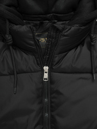 Kurtka zimowa damska pikowana czarna OZONEE JS/16M9187/392