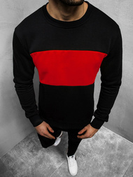 Bluza męska czarno-czerwona OZONEE JS/2010Z