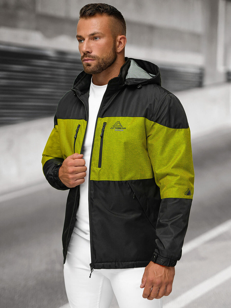 Kurtka męska przejściowa czarna OZONEE JS/22M310/392Z