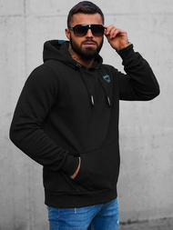 Bluza z kapturem męska czarna OZONEE O/H1060