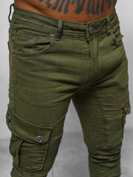 Чоловічі штани чинос Зеленi OZONEE O/E6979J