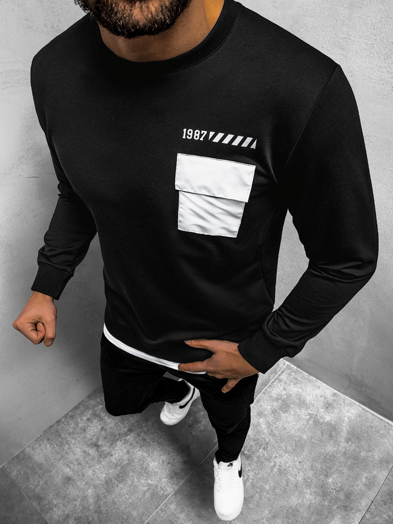 Bluza męska czarna OZONEE MACH/20373Z