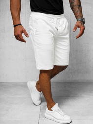 Spodenki męskie chino białe OZONEE NB/MP0266PC