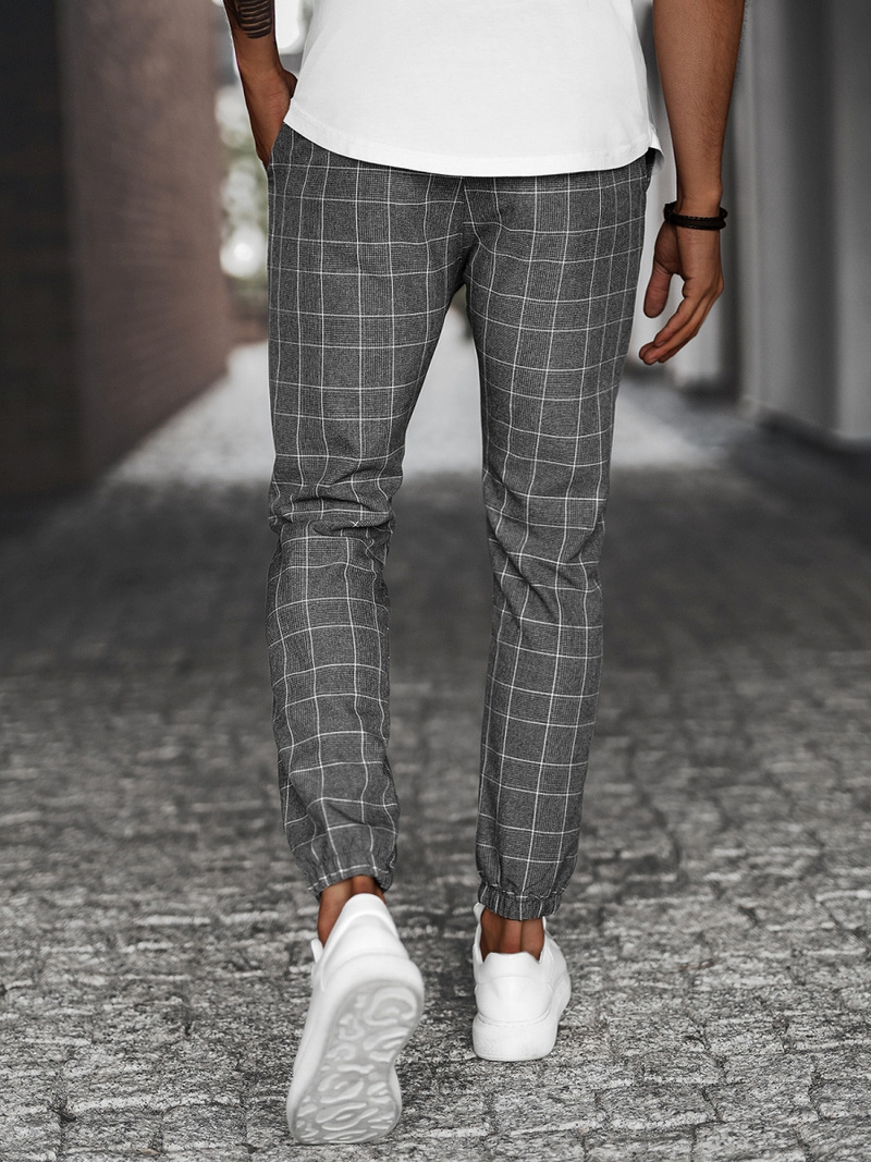 Чоловічі штани чинос графіт OZONEE DJ/2305/22