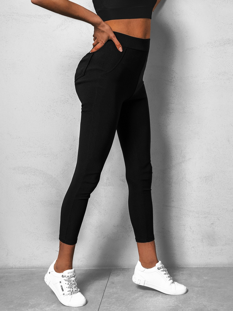 Legginsy damskie czarne OZONEE O/TS233/1Z