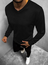 Sweter męski czarny OZONEE BL/M005Z 