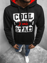 Bluza z kapturem męska czarna OZONEE JS/Y10027