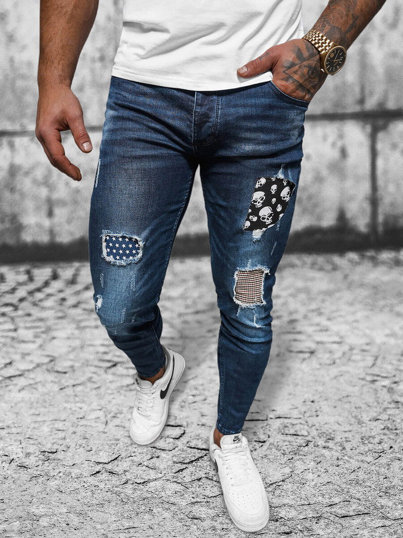 Чоловічі джинси tемно-синi OZONEE NB/MP0015BS