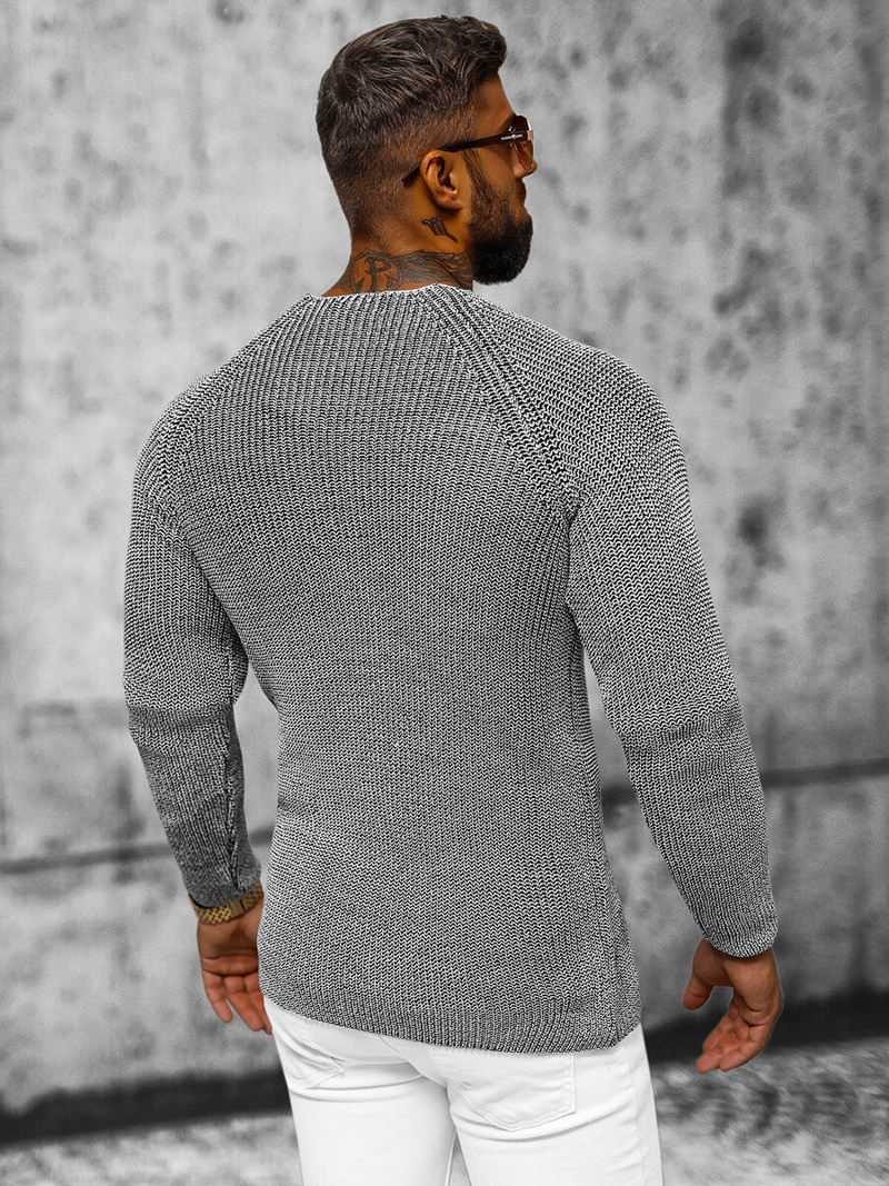 Sweter męski szary OZONEE L/2492