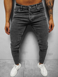 Spodnie jeansowe męskie grafitowe OZONEE E/1228SP