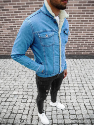 Kurtka męska jeans niebieska OZONEE BN/7274