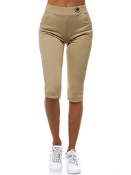 Legginsy krótkie damskie beżowe OZONEE JS/1027/B8