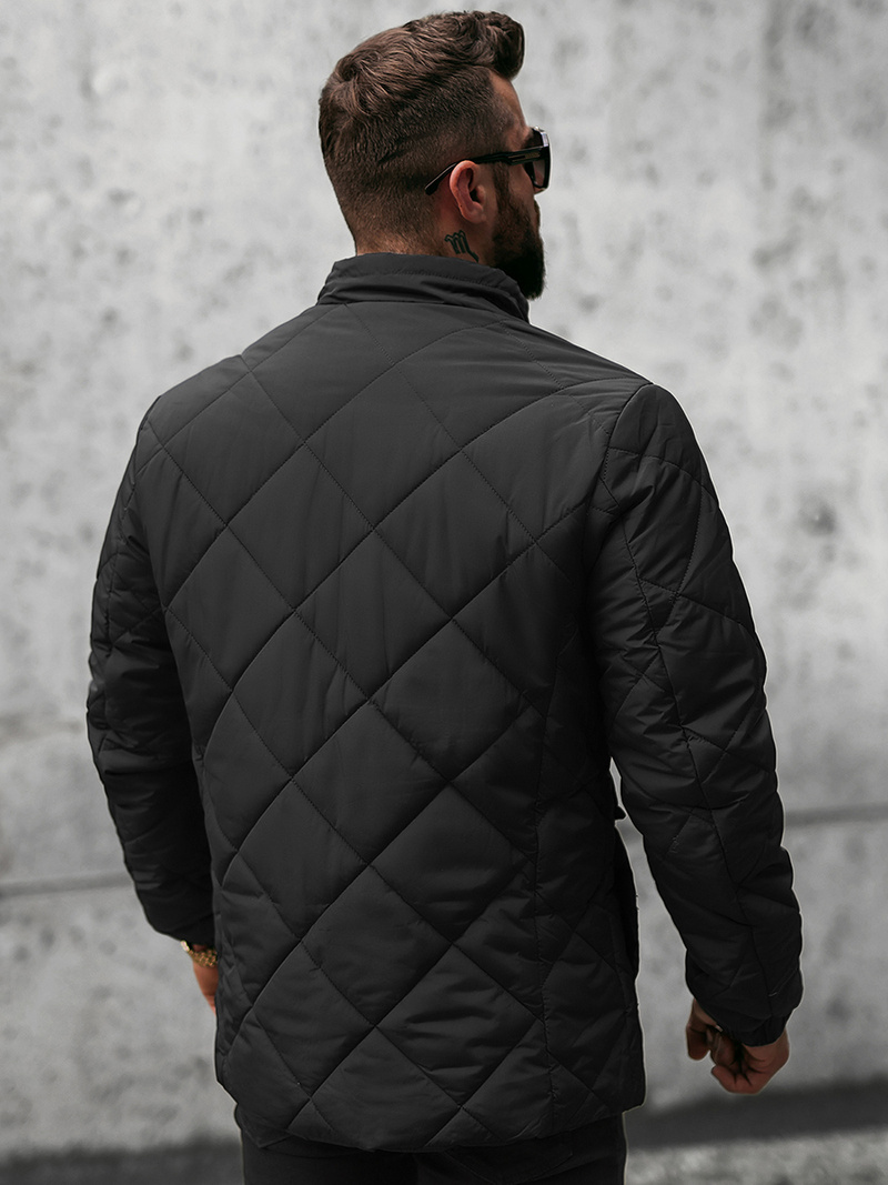 Kurtka przejściowa męska czarna OZONEE JS/22M15/1Z