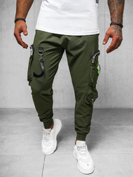 Spodnie męskie chino joggery khaki OZONEE O/PS5519