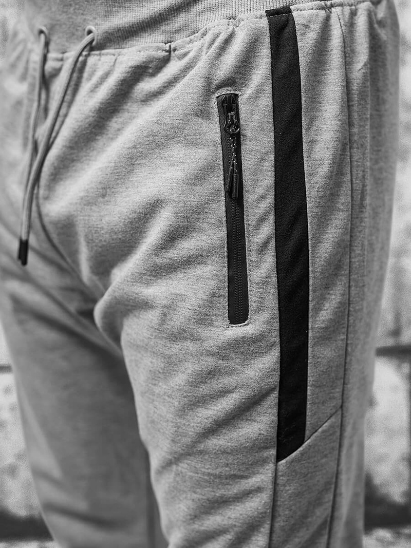 Spodnie dresowe męskie szare OZONEE JS/8K212B