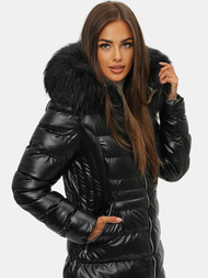 Куртка жіноча Чорна OZONEE JS/M777/392A