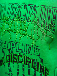 Bluza z kapturem oversize zielona OZONEE O/SWE23037