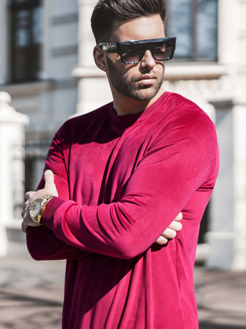 Спортивний костюм чоловічій Бордовий OZONEE O/12130Z