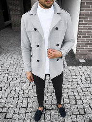 Пальто чоловіче Яскраво-Сiрий OZONEE O/5627