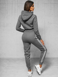 Жіночий спортивний костюм з двох частин графіт OZONEE JS/8C67/5