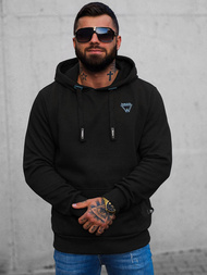 Bluza z kapturem męska czarna OZONEE O/H1060