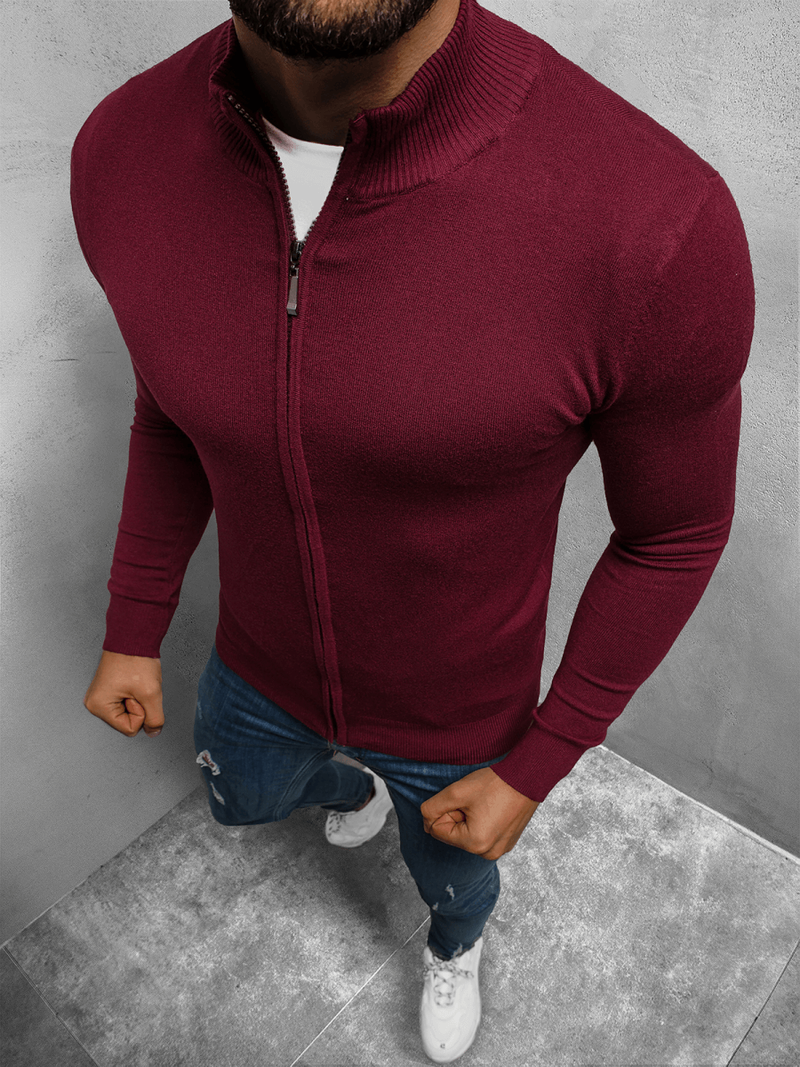 Светр чоловічій Бордовий OZONEE TMK/YY07/15Z