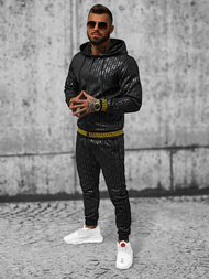 Чоловічий спортивний комплект чорний OZONEE O/3A161