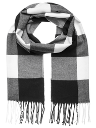 Чоловічий шарф Чорно-Бiлий OZONEE JS/YW08046/1