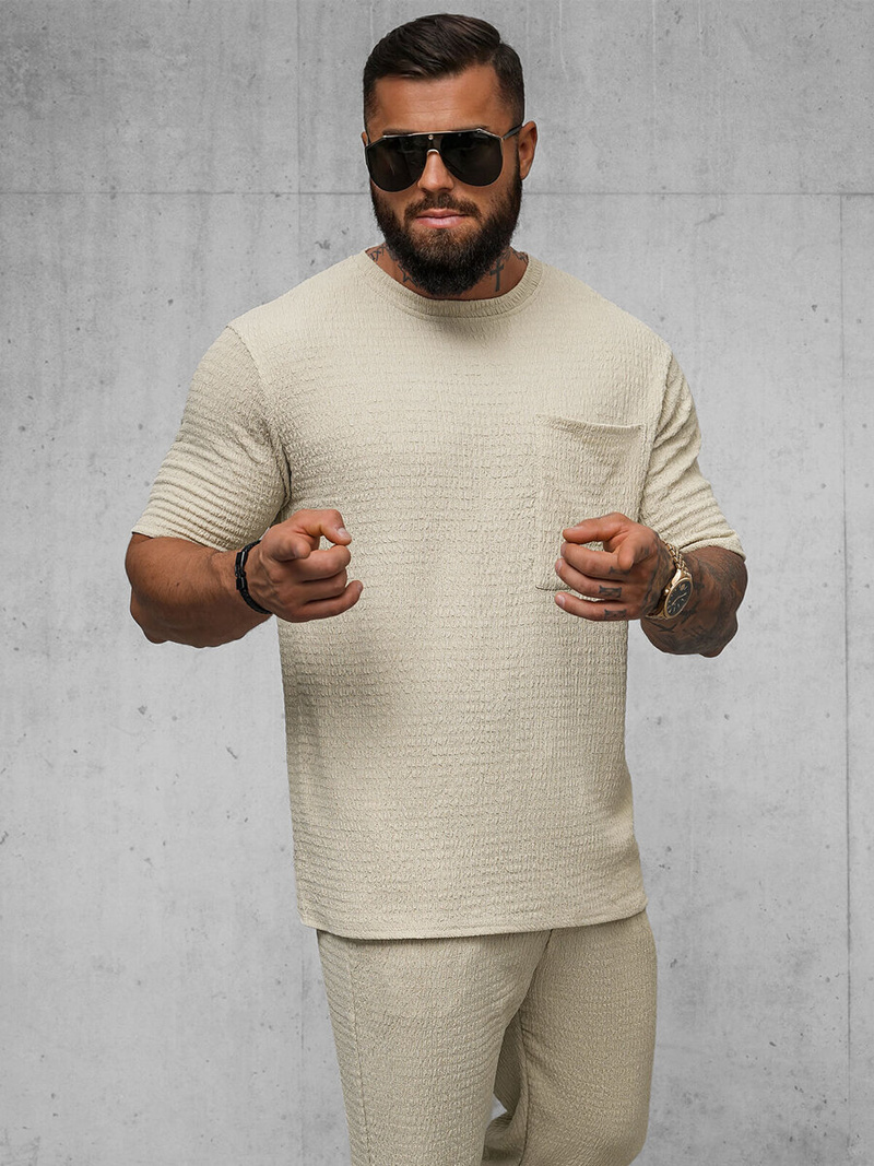 Футболка чоловіча Бежевий OZONEE O/Y960T