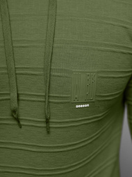 Bluza z kapturem męska khaki OZONEE O/TB2272