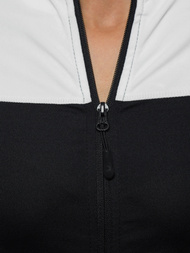 Bluza damska rozpinana czarno-biała OZONEE JS/HD149/1