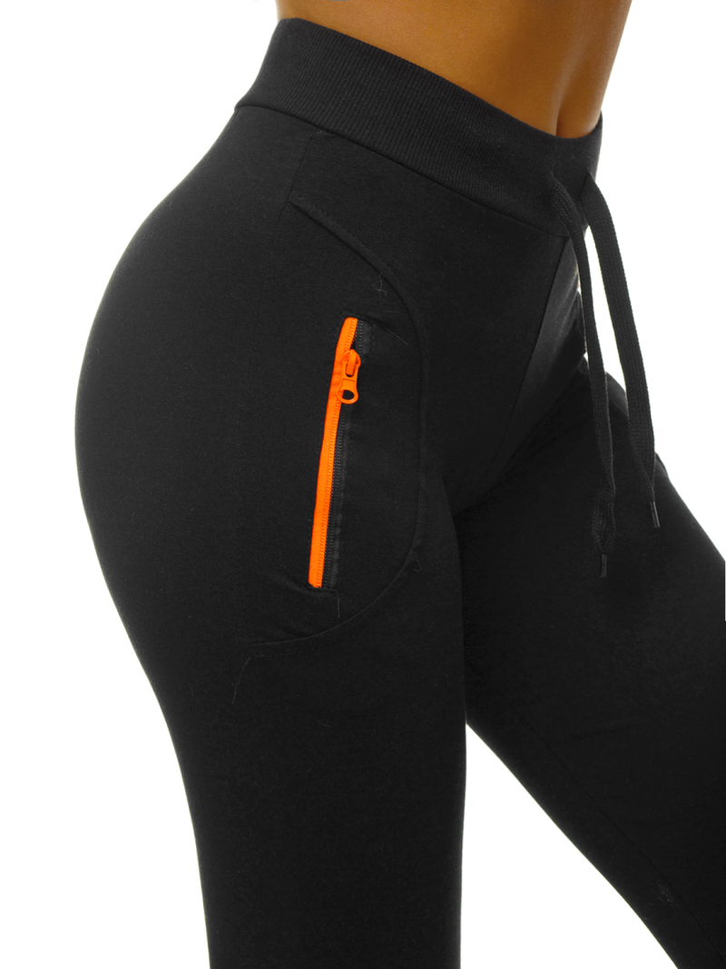 Spodnie dresowe damskie czarne OZONEE O/9932