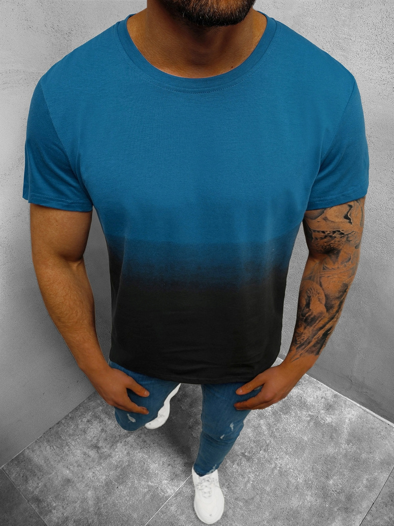 T-Shirt męski indygo OZONEE JS/8T93/8