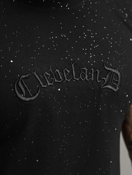 T-shirt męski slim fit czarny OZONEE O/QQ1386