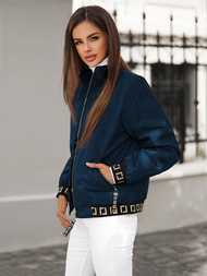 Kurtka damska pikowana granatowa OZONEE JS/5M3161/215Z