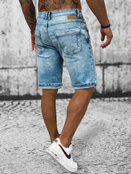 Spodenki męskie jeansowe niebieskie OZONEE O/19300