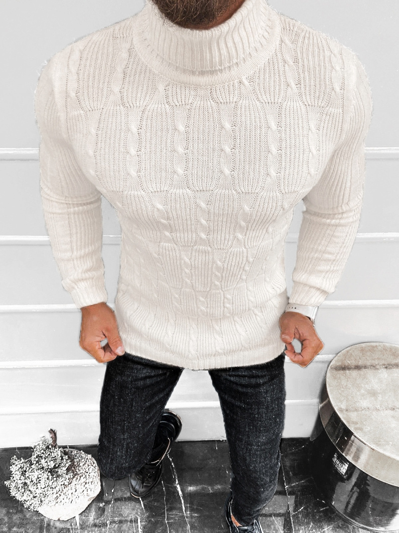 Светр чоловічій Кремовий OZONEE L/2665