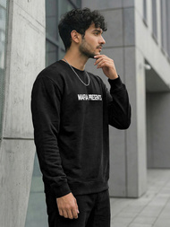 Чоловічий світшот чорний OZONEE JS/65B3919/3Z