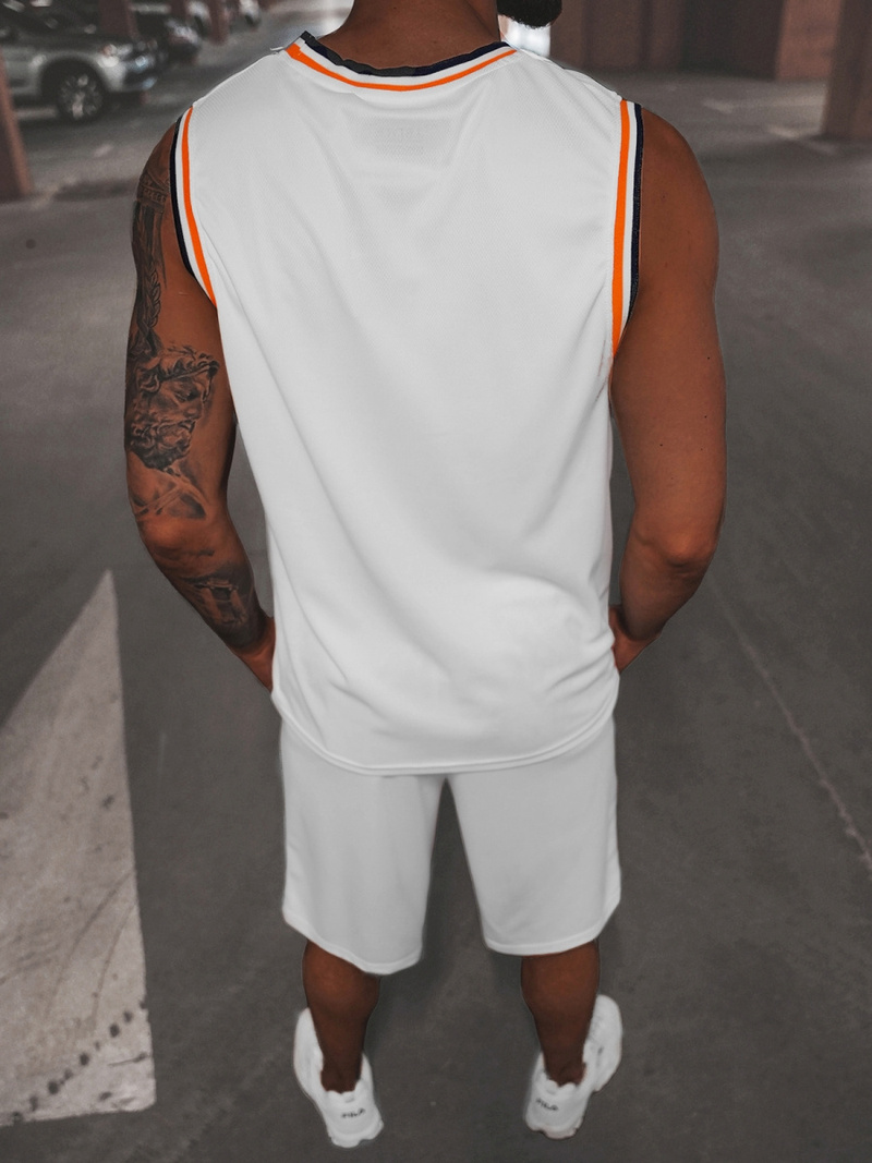 Komplet męski koszykarski biały OZONEE JS/68C10167Z