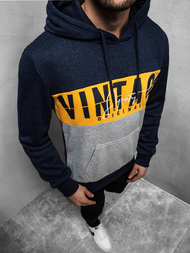 Bluza z kapturem męska granatowa OZONEE JS/KS1911Z