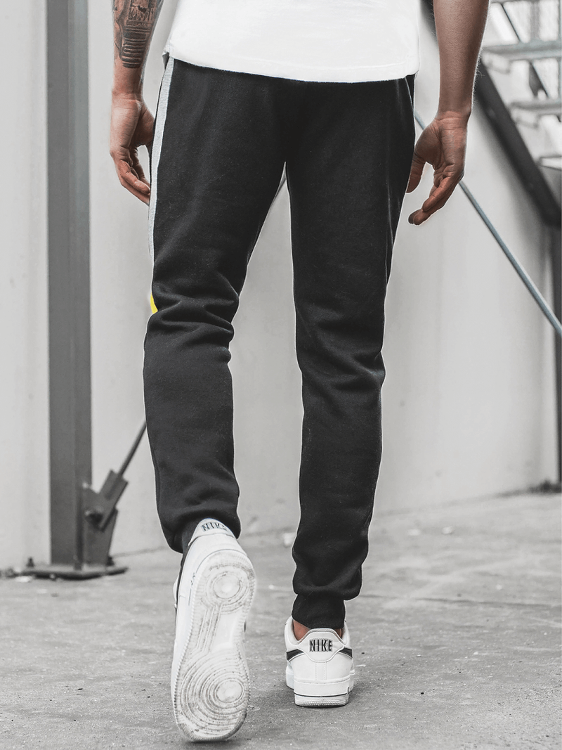 Spodnie dresowe męskie czarne OZONEE JS/K10019SP