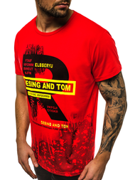 Футболка чоловіча Червона OZONEE JS/KS1945