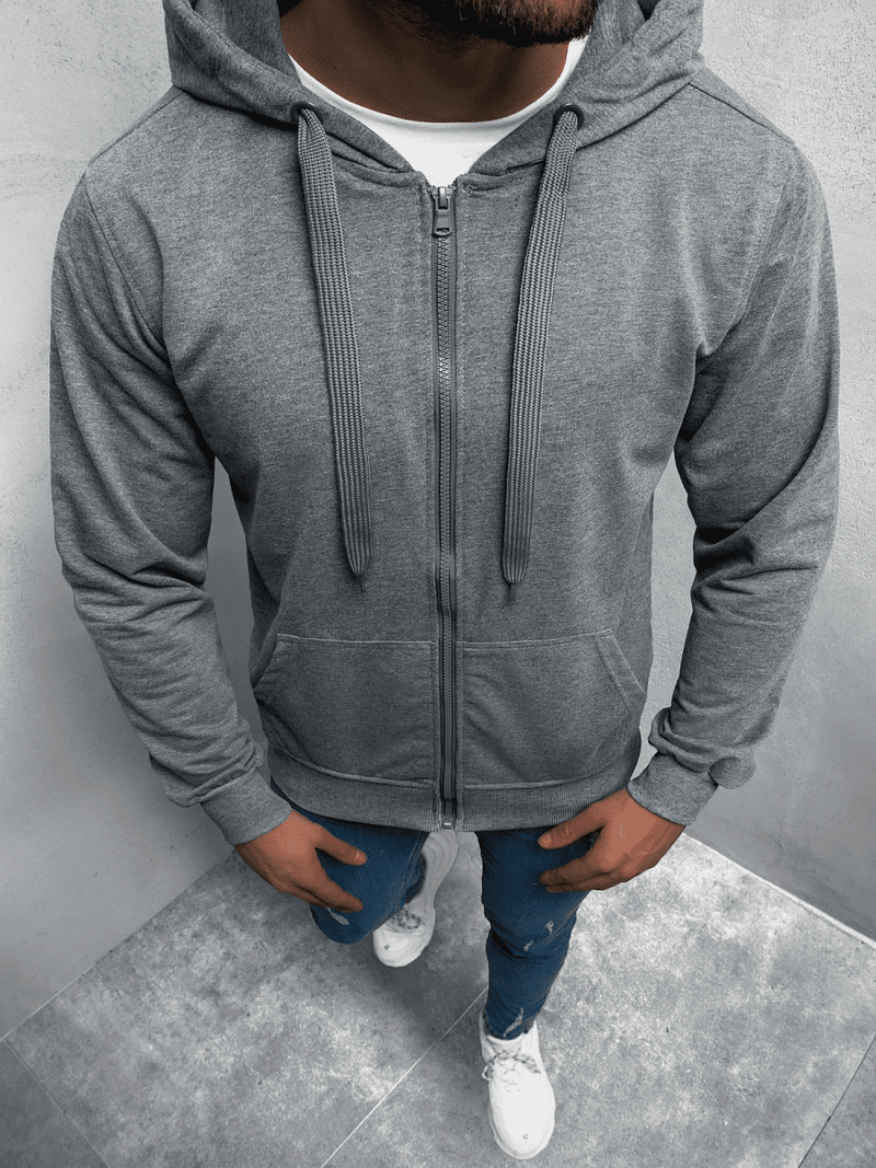 Толстовка чоловіча Графітова OZONEE JS/68B10002/5