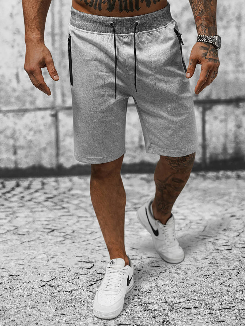 Spodenki dresowe męskie szare OZONEE JS/8K935