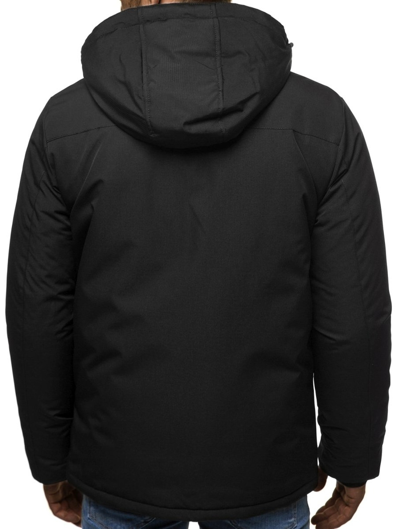 Kurtka zimowa męska czarna OZONEE O/9802