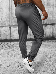 Чоловічі чорні велюрові спортивні Графітові OZONEE JS/8K1172/6